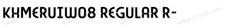 KhmerUIW08 Regular R字体转换